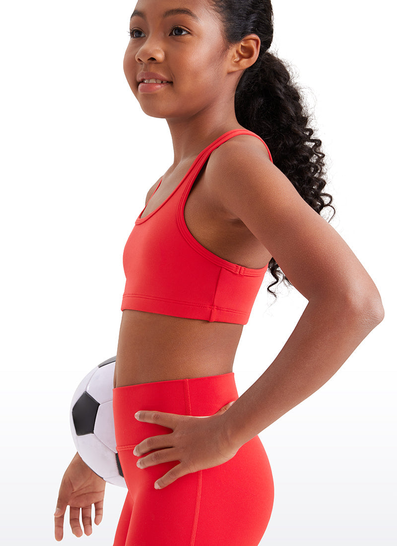 Butterluxe Girls Scoop Neck Racerback Sports Bra