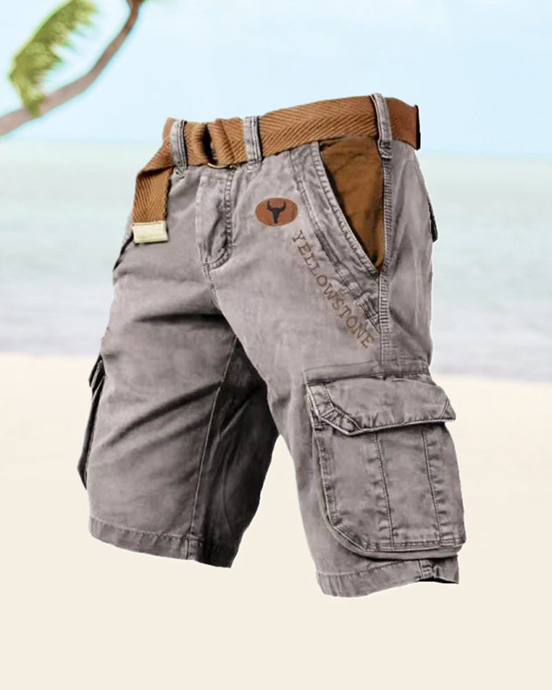 Men's multi-pocket tactical shorts