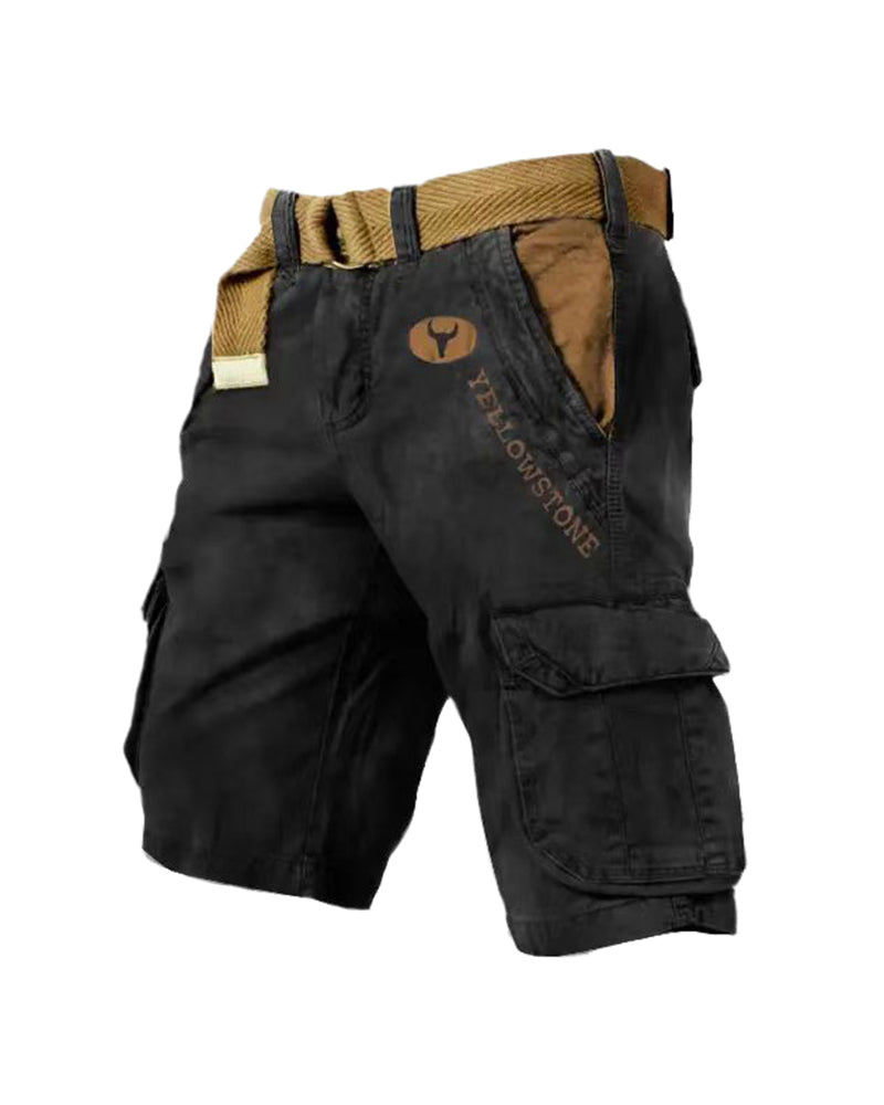 Men's multi-pocket tactical shorts