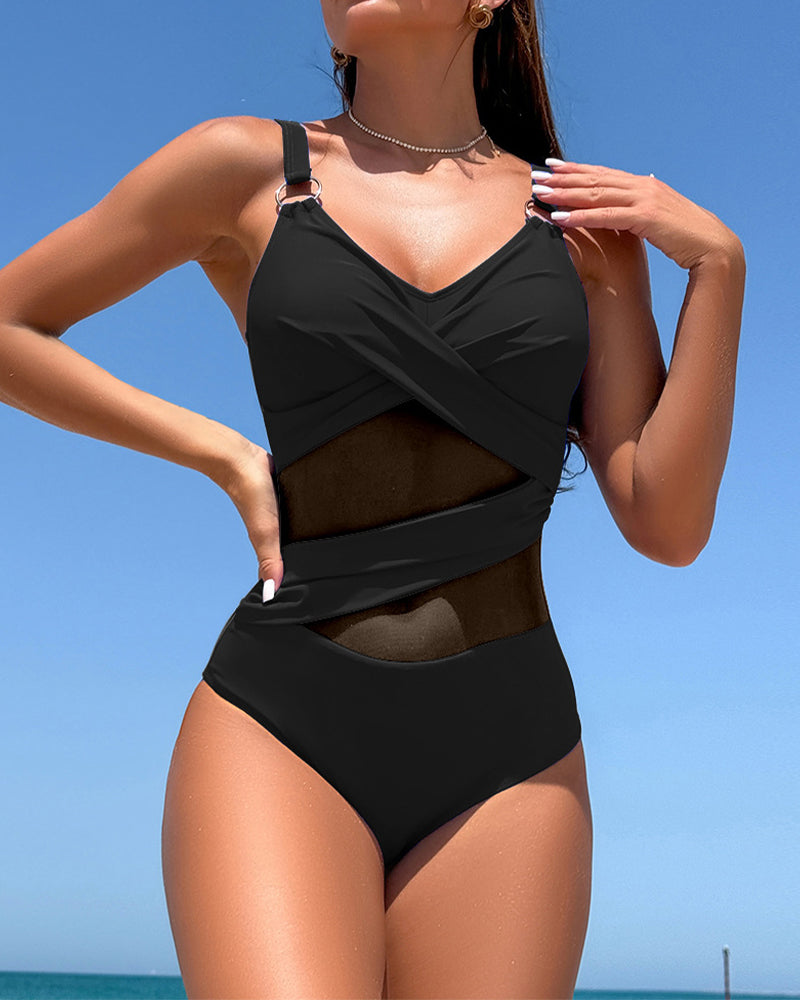 Quick-Drying Suspender Swimsuit