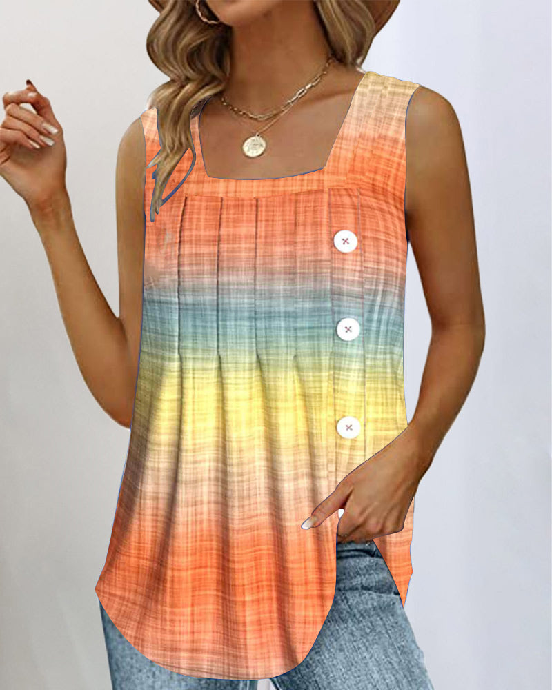 Sleeveless Gradient T-Shirt
