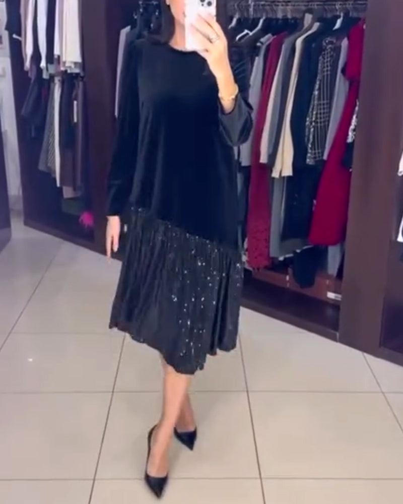 Casual Temperament Sequin Dress