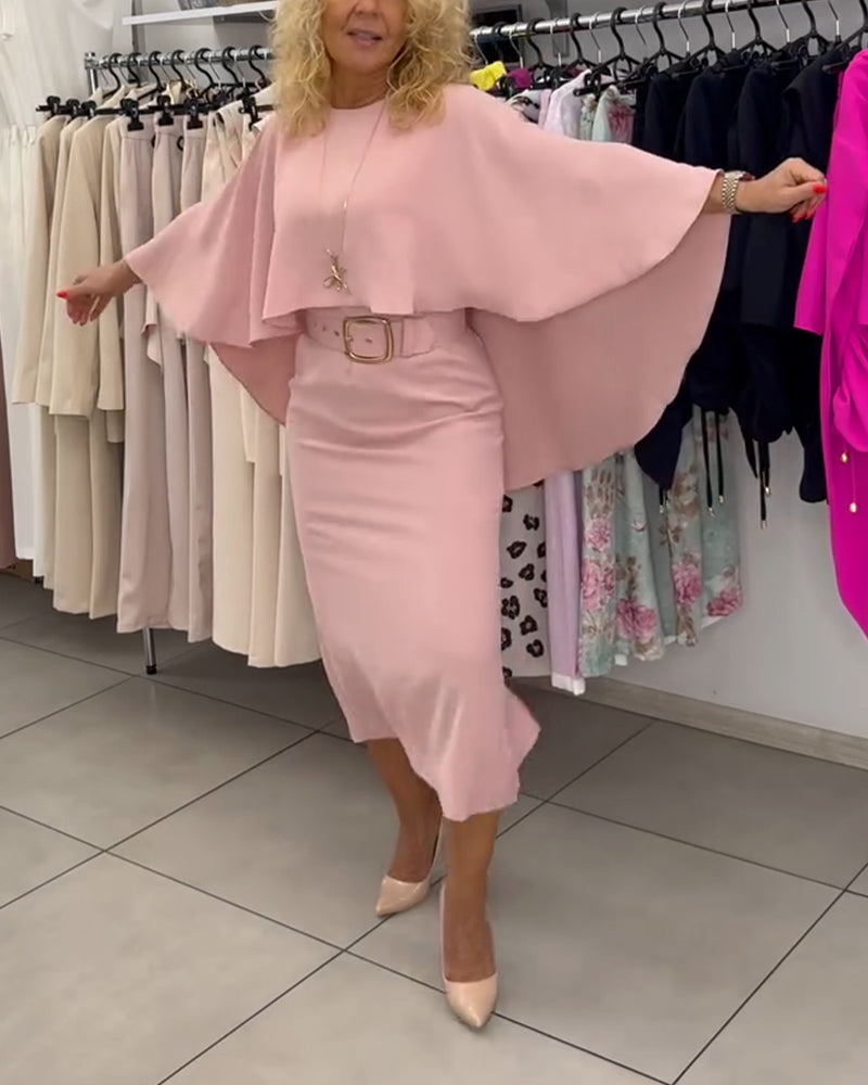 Fashionable Round Neck Elegant Dress