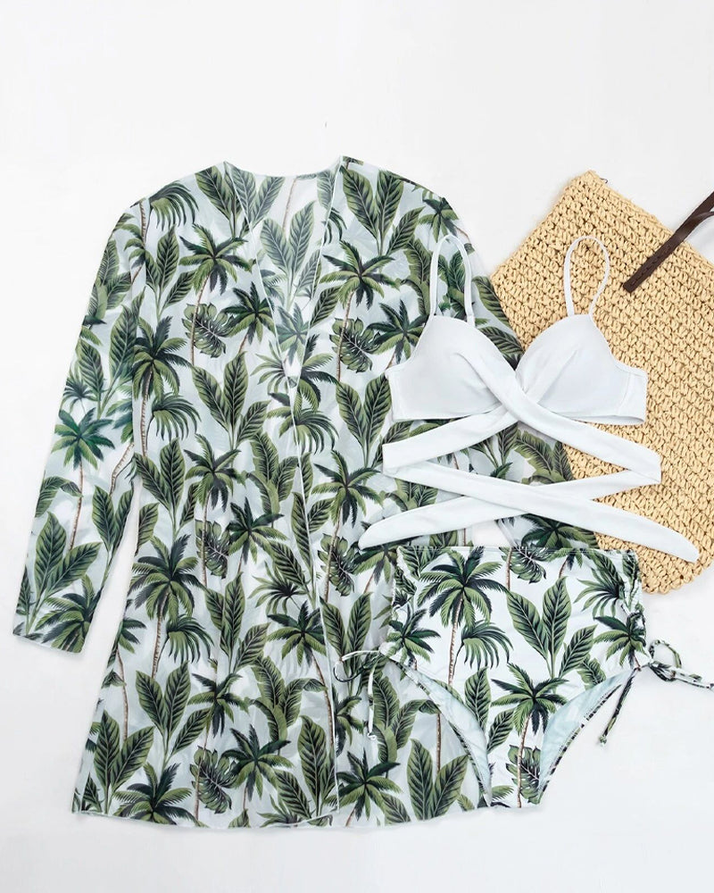 Floral Print Bikinis and Cover Up