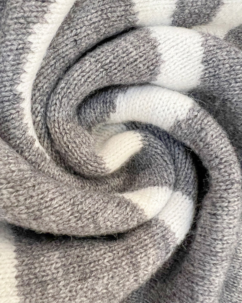 Long Loose Letter Printed Cardigan