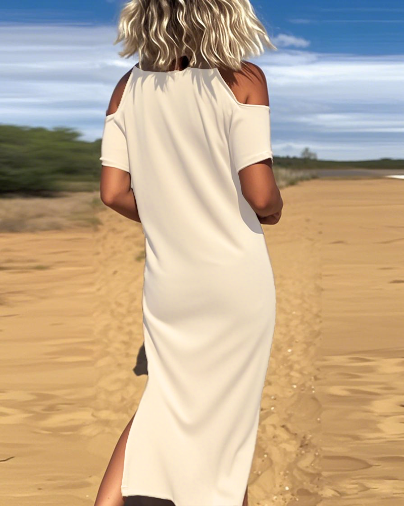 Fashion Casual Off-Shoulder Slim Dress