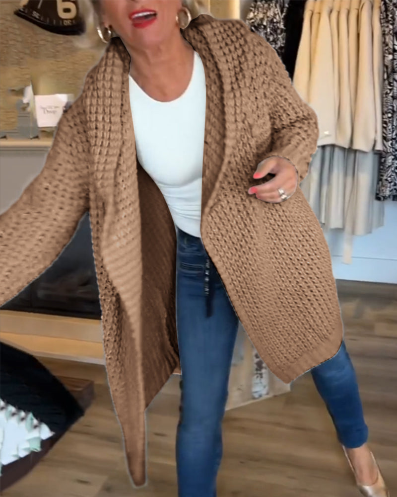 Solid colour cardigan