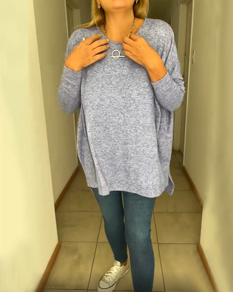 Simple solid color top