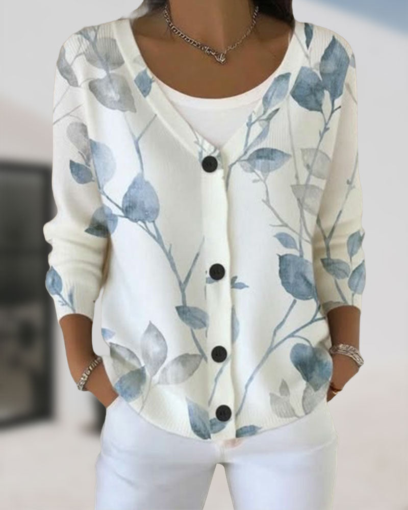 Botanical-Inspired Cardigan