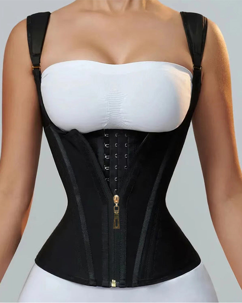 Zippered breasted shapewear