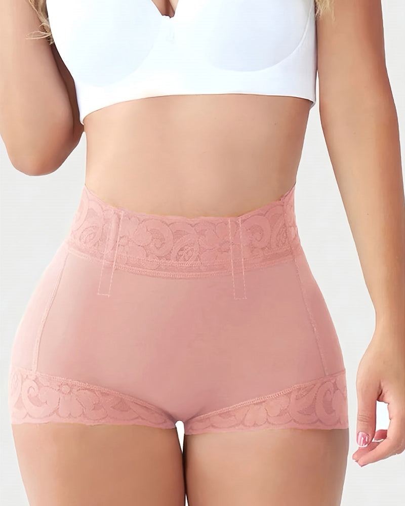 Tummy-controlling butt lift lace short underpants