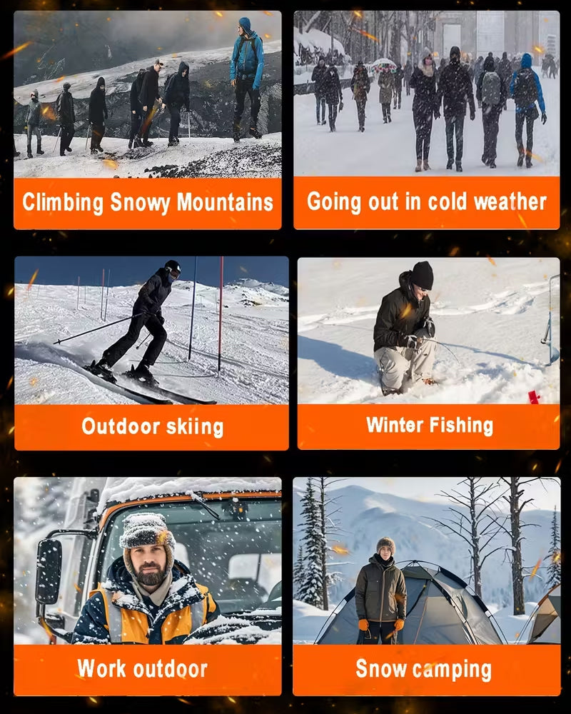 Smart Heating Hooded Cotton Coat