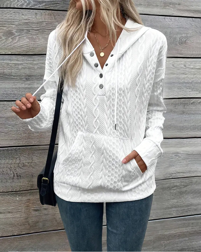 Hooded Drawstring Hoodie