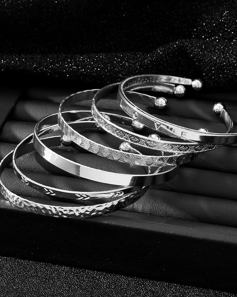 Hexagram bracelet 7-piece set