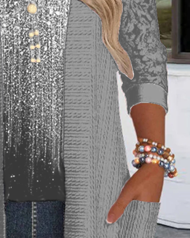 Fake Two-Piece Fashion Top