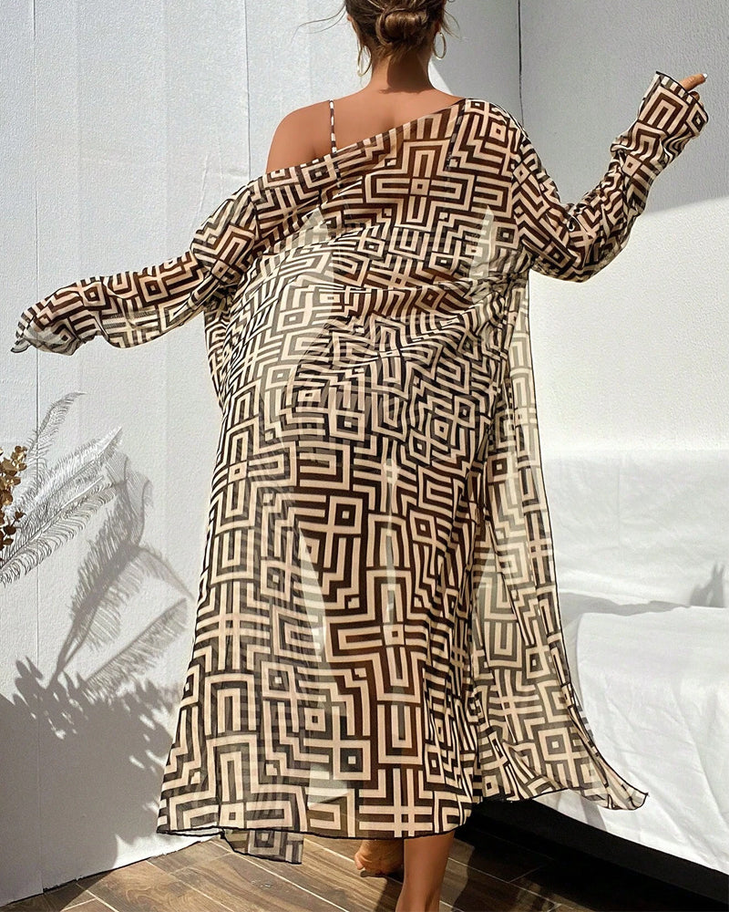 High Waist Three-Piece Swimsuit