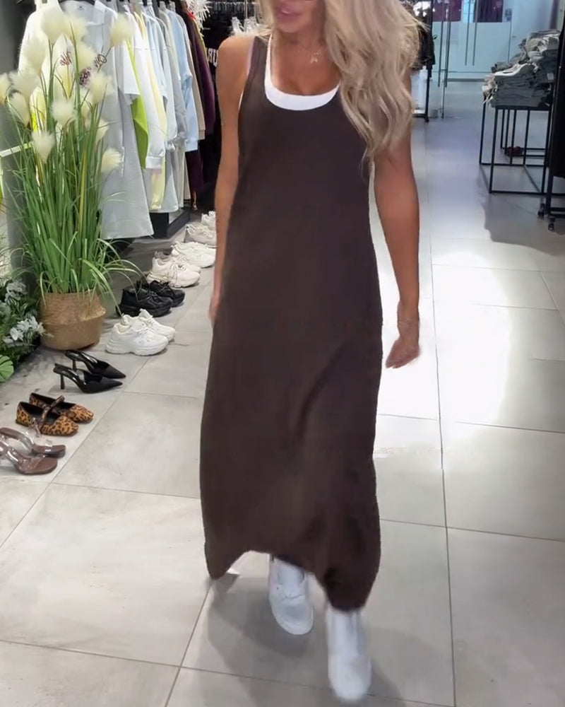 Slimming Suspender Casual Dress