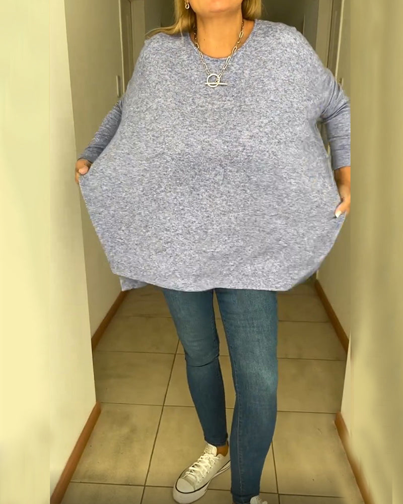 Simple solid color top