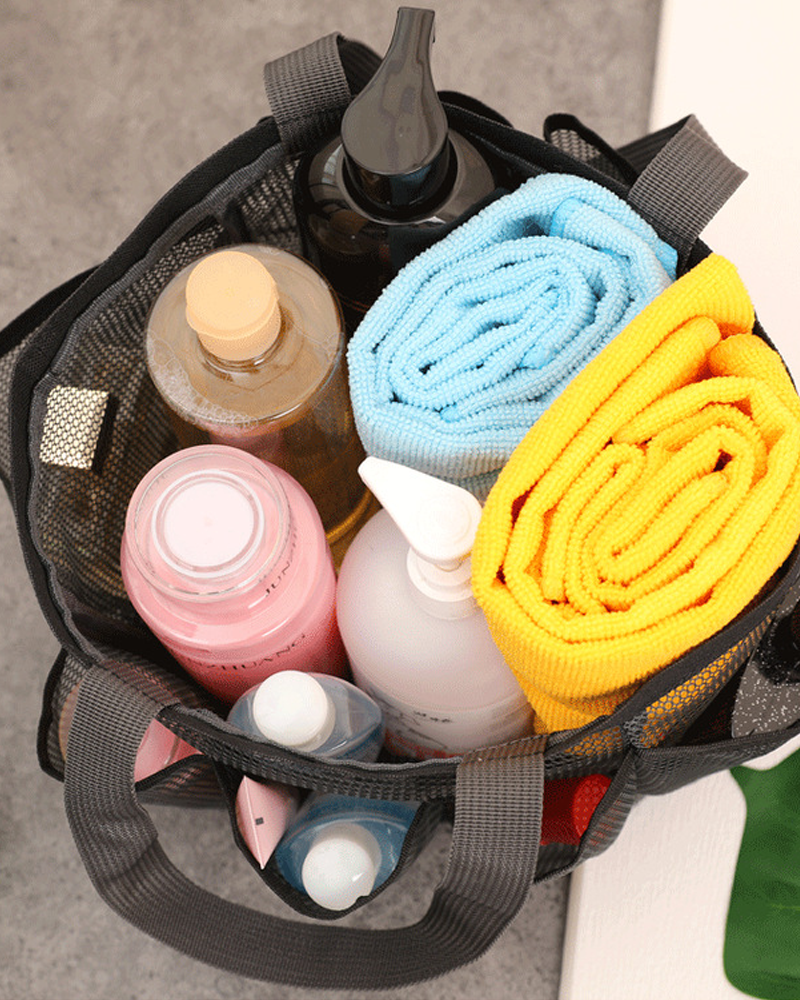 Large capacity mesh handbag