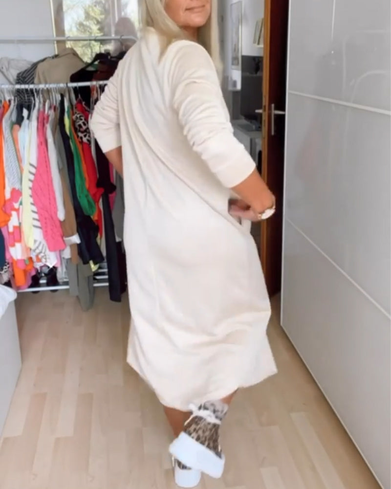 Casual round neck dress