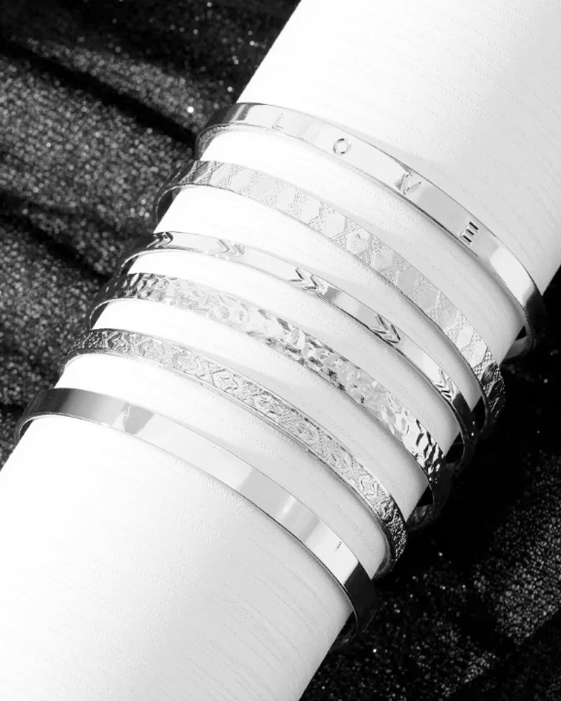 Hexagram bracelet 7-piece set