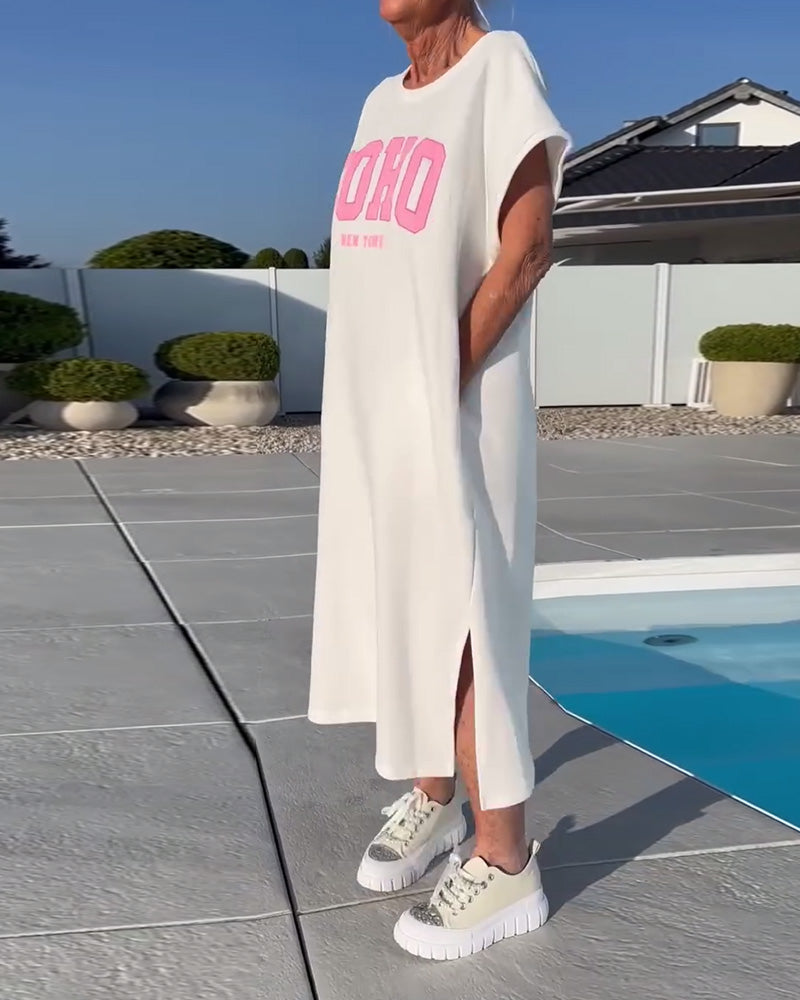 Fashion Loose Slit Dress