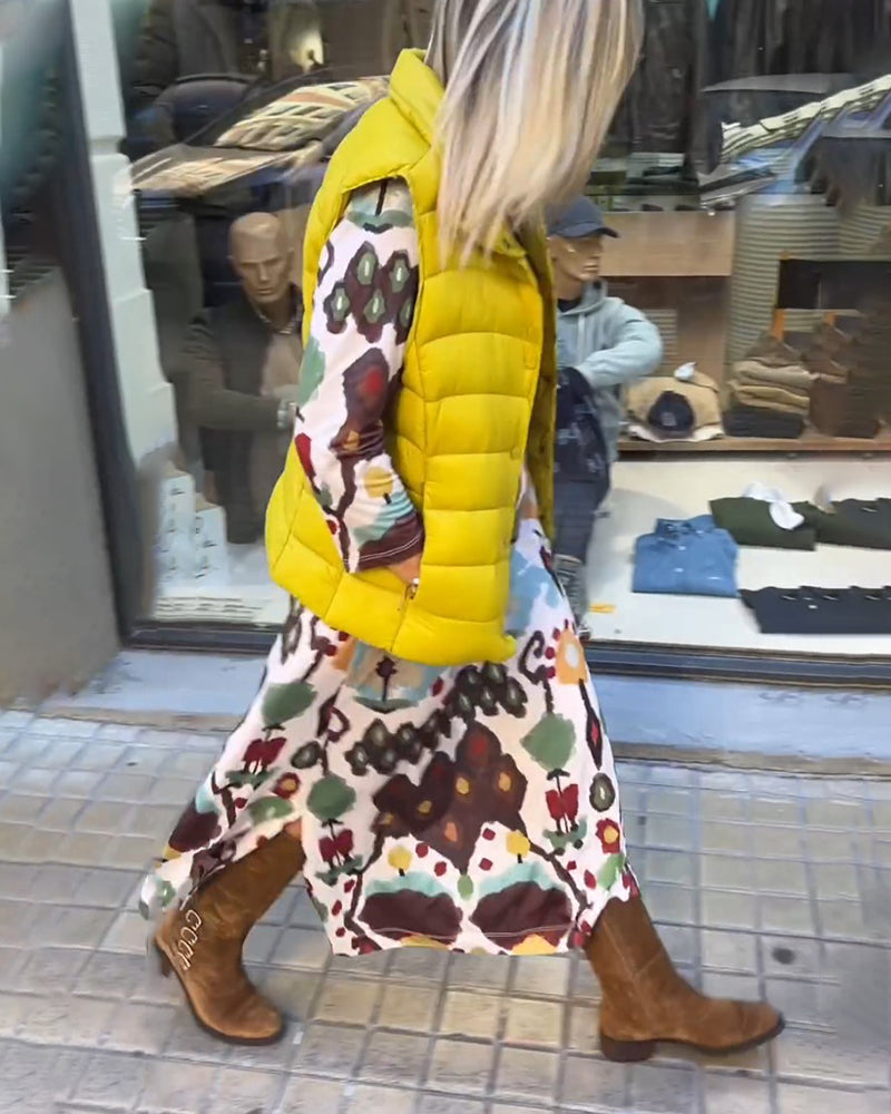 Elegant high-end  long-sleeved dress