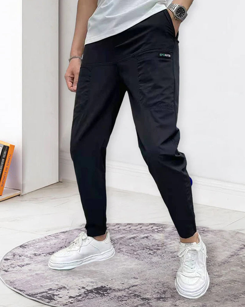 Men's High Stretch Multi-pocket Skinny Cargo Pants