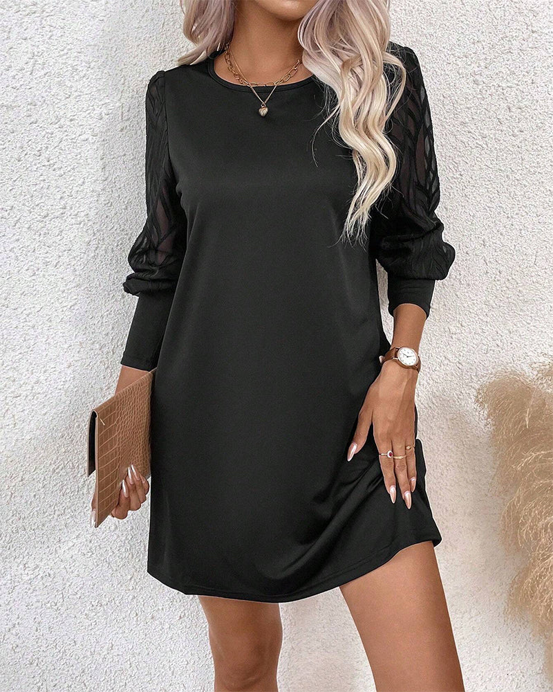 Elegant style raglan sleeve dress