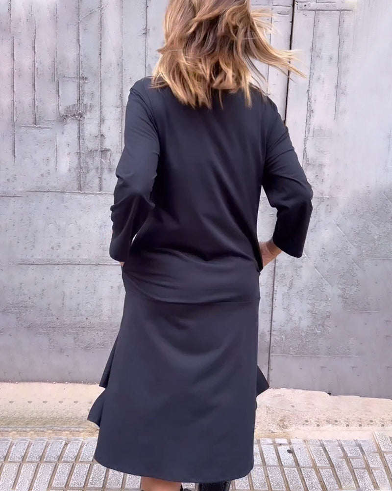 loose dress with pocket