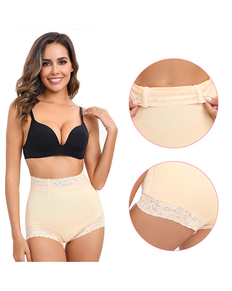Tummy-controlling butt lift lace short underpants
