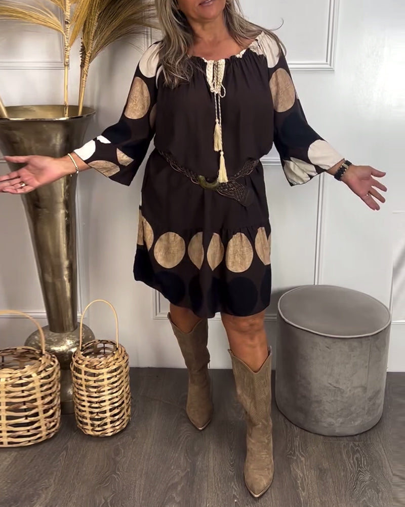 Polka-Dot Fashionable Dress