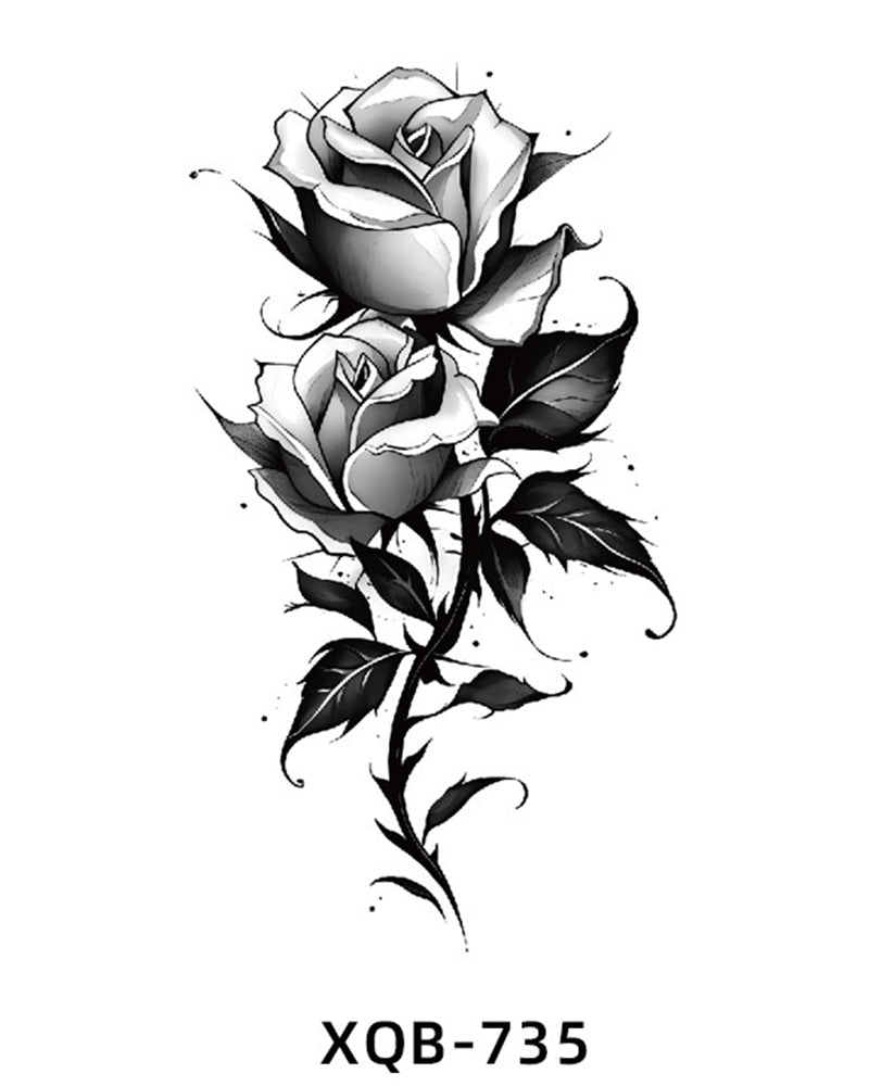 Simulation Flower Arm Tattoo Stickers
