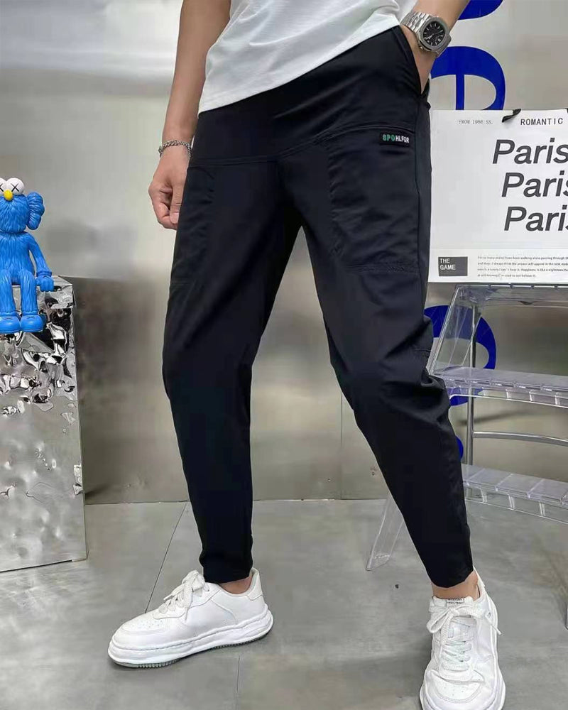 Men's High Stretch Multi-pocket Skinny Cargo Pants