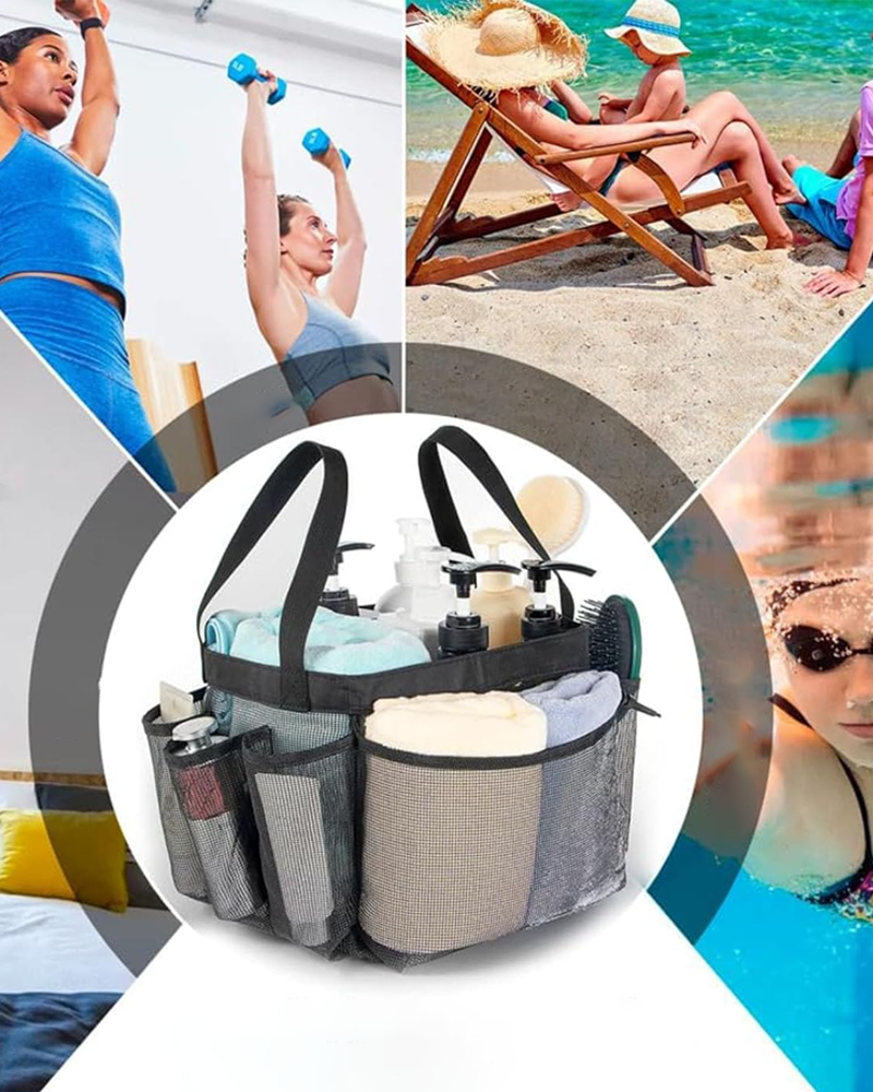 Large capacity mesh handbag