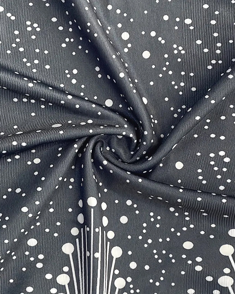 Sleeveless V-Neck Printed Dress