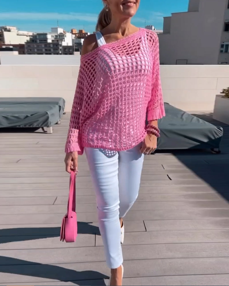 Solid color cutout tops