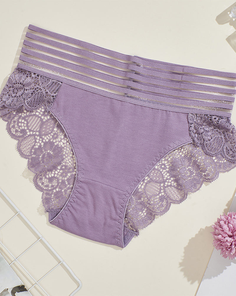 Wide Waist Lace Panties