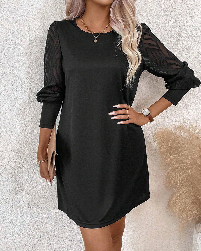 Elegant style raglan sleeve dress