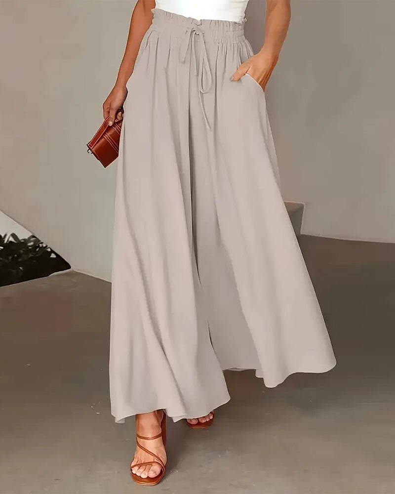 Polka Dot Print Long Pants