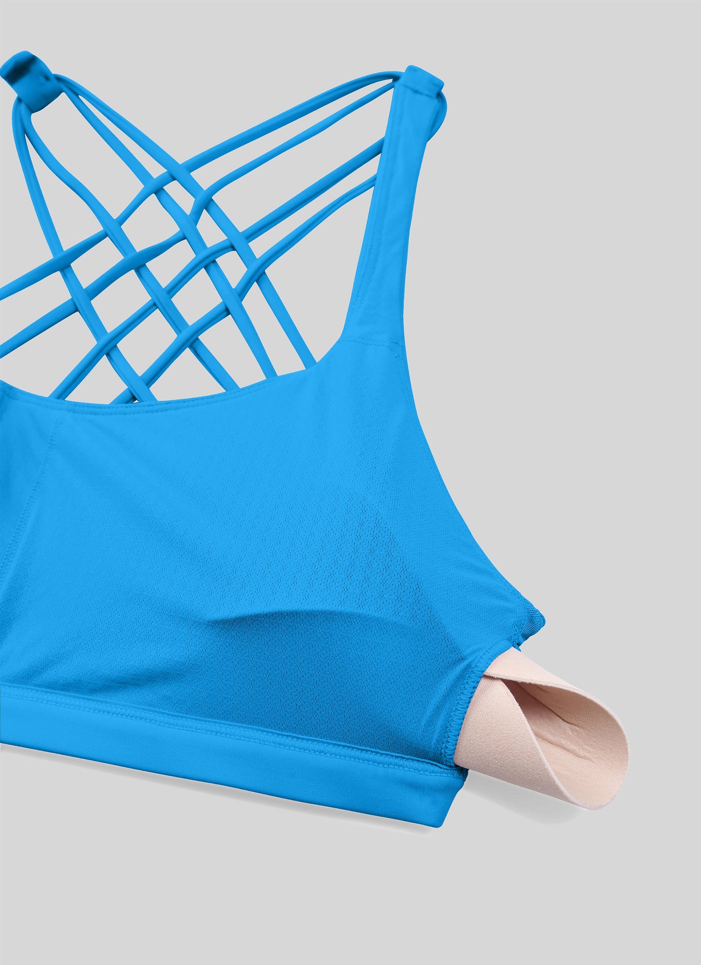 Nakedfeel Low Cut Strappy Bra (8 Straps)