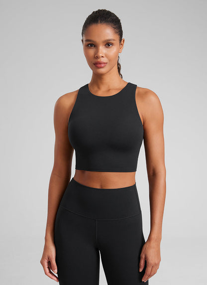 Butterluxe High Neck Racerback Tank