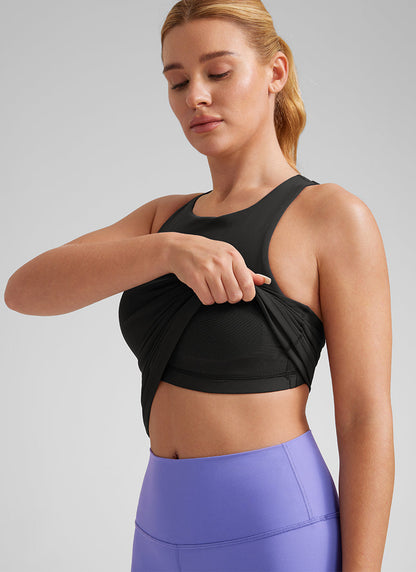 Butterluxe Built in Bra Scoop Neck Tank