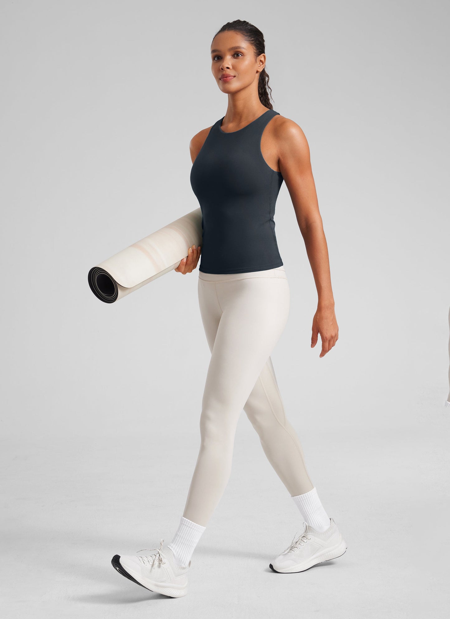 Butterluxe Built in Bra Scoop Neck Tank