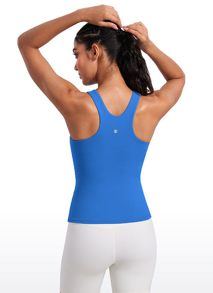 Butterluxe Built in Bra Scoop Neck Tank