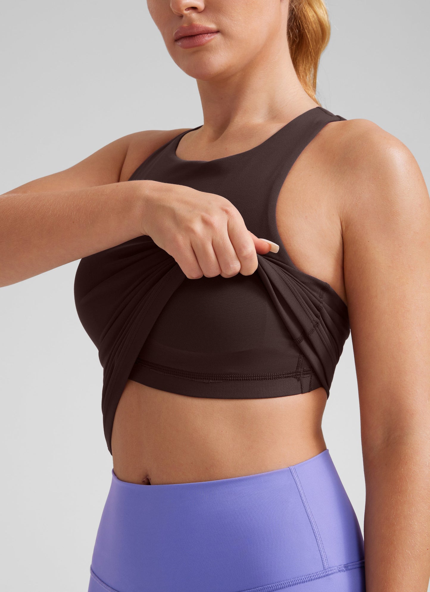 Butterluxe Built in Bra Scoop Neck Tank