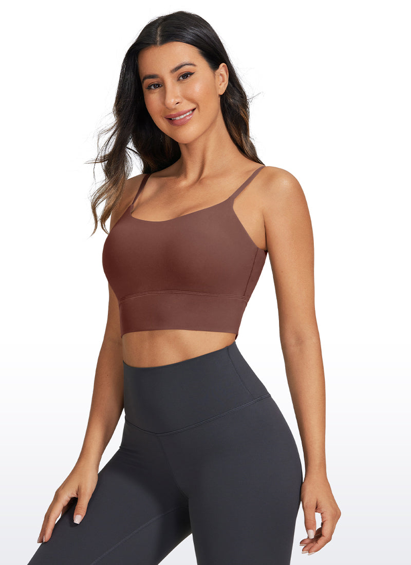 Brushed Nakedfeel Longline Adjustable Bra