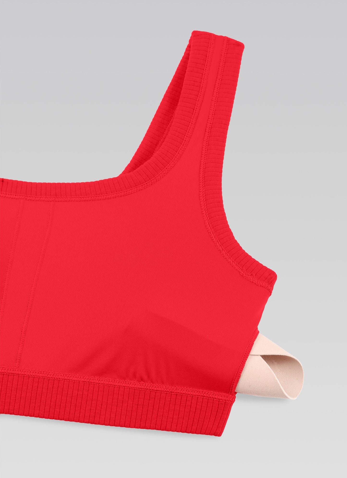 Ribbed U Back Sports Bra