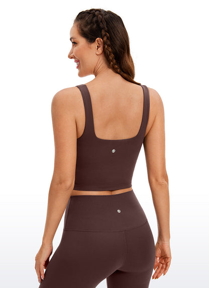 Butterluxe Square Neck Built in Bra Tank