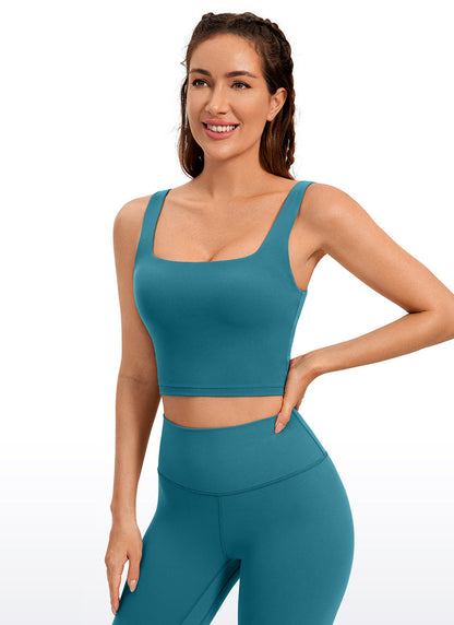 Butterluxe Square Neck Built in Bra Tank